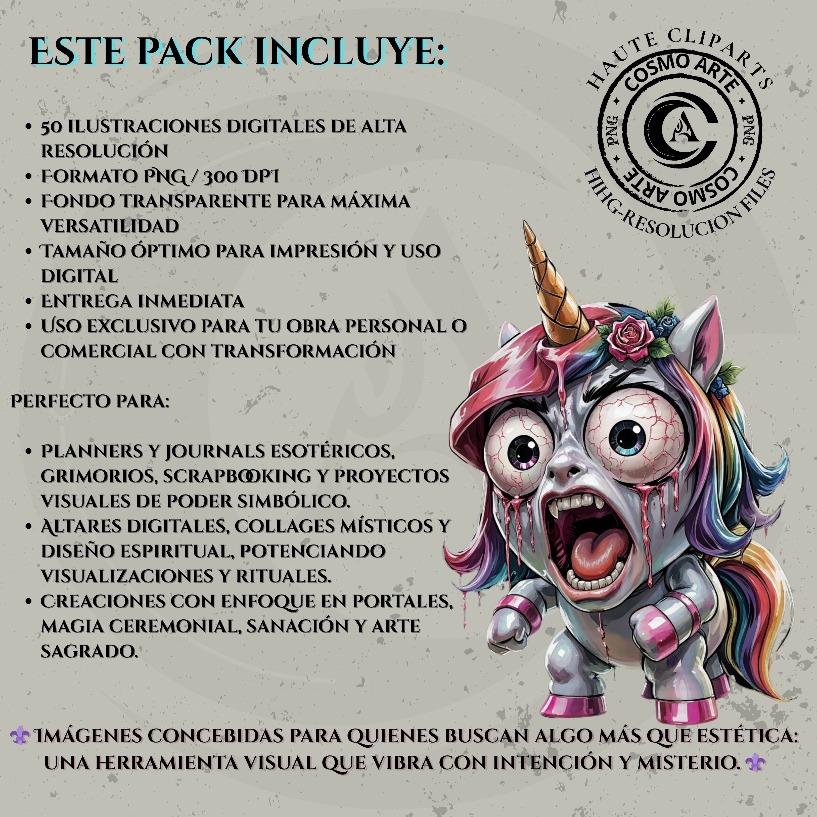 ositos y cupcakes malditos – pack de cliparts horror-cute en png | alta resolución 300 dpi