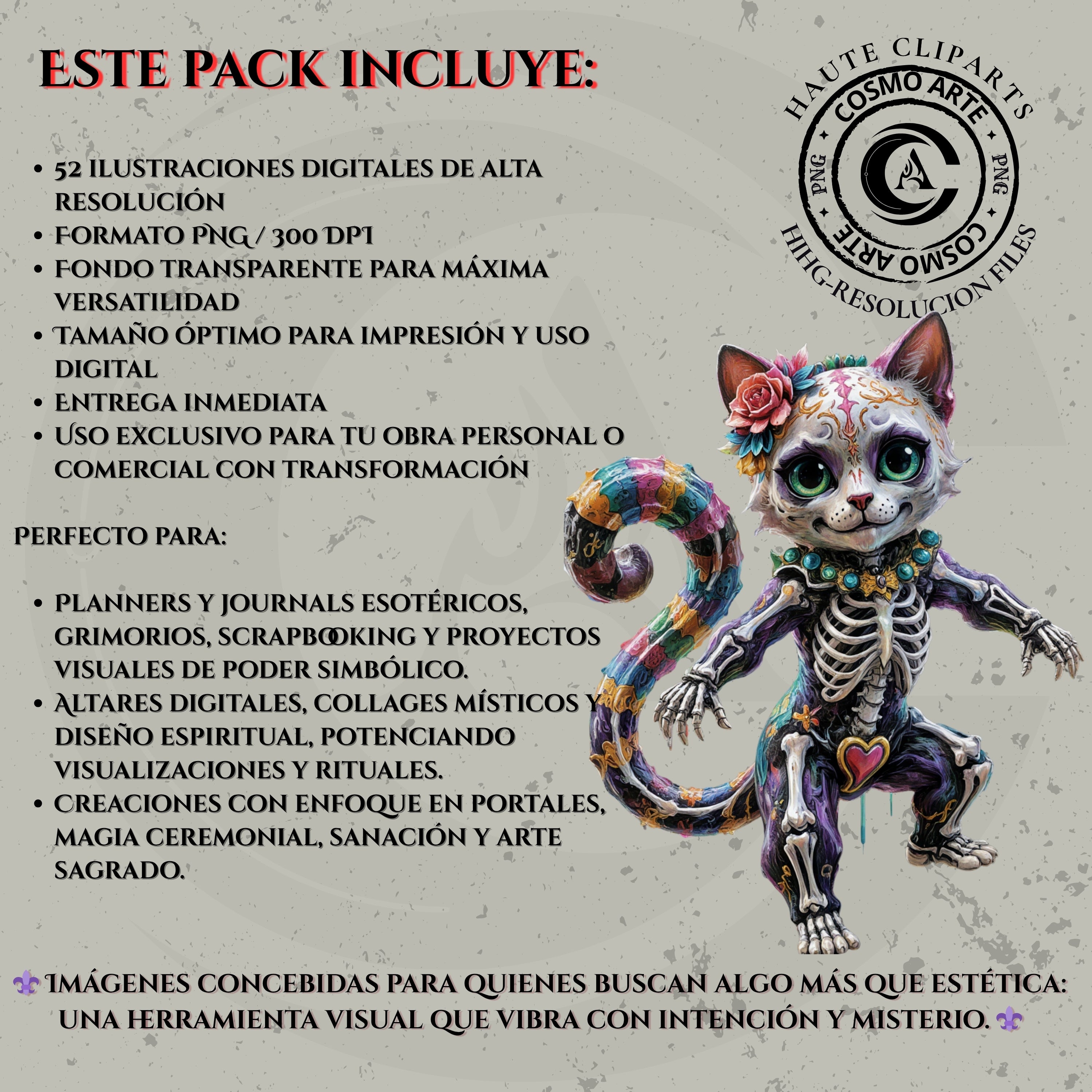 Flores del mas alla halloween,pack de cliparts góticos PNG