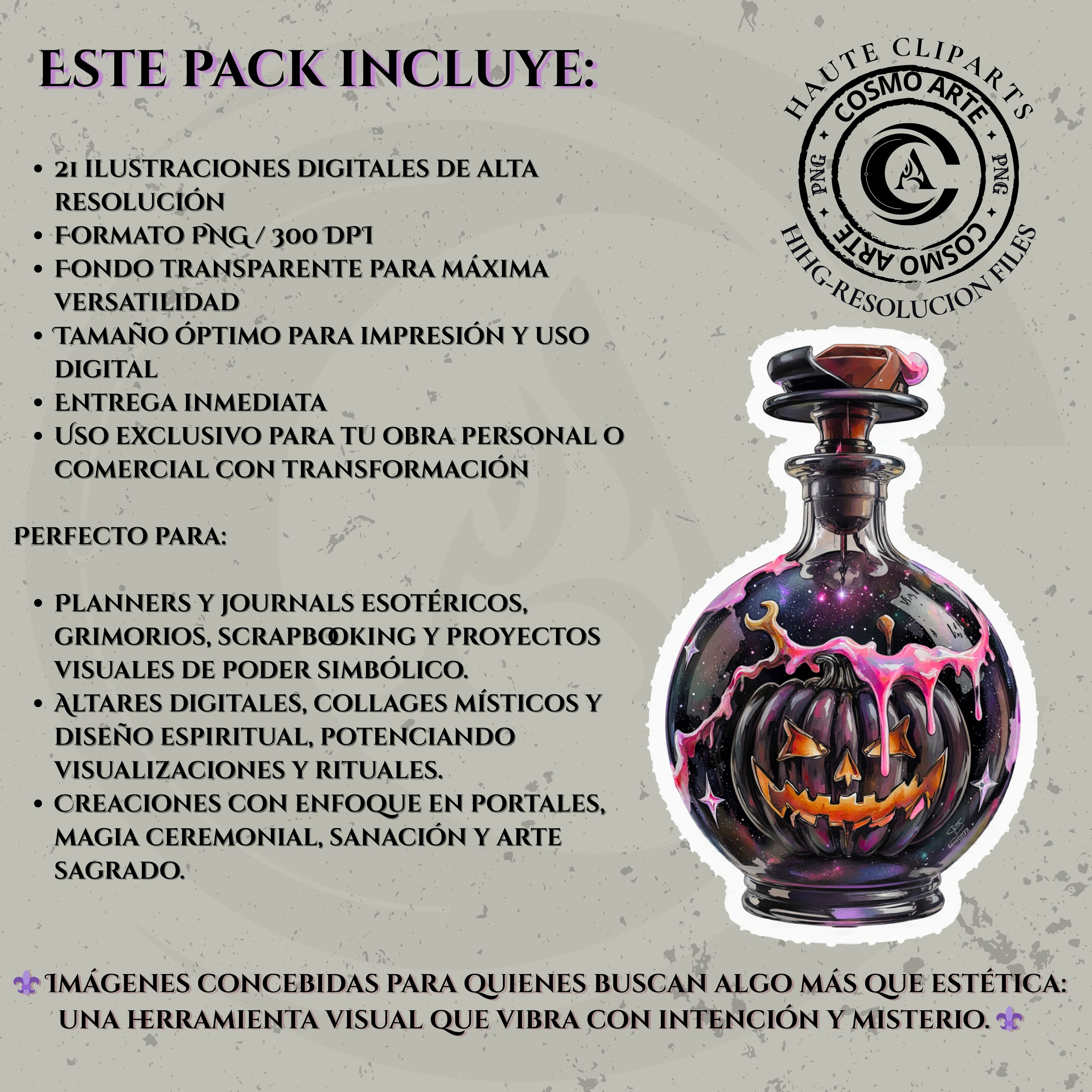 Postres de halloween – pack de cliparts horror-cute en png | alta resolución 300 ppp