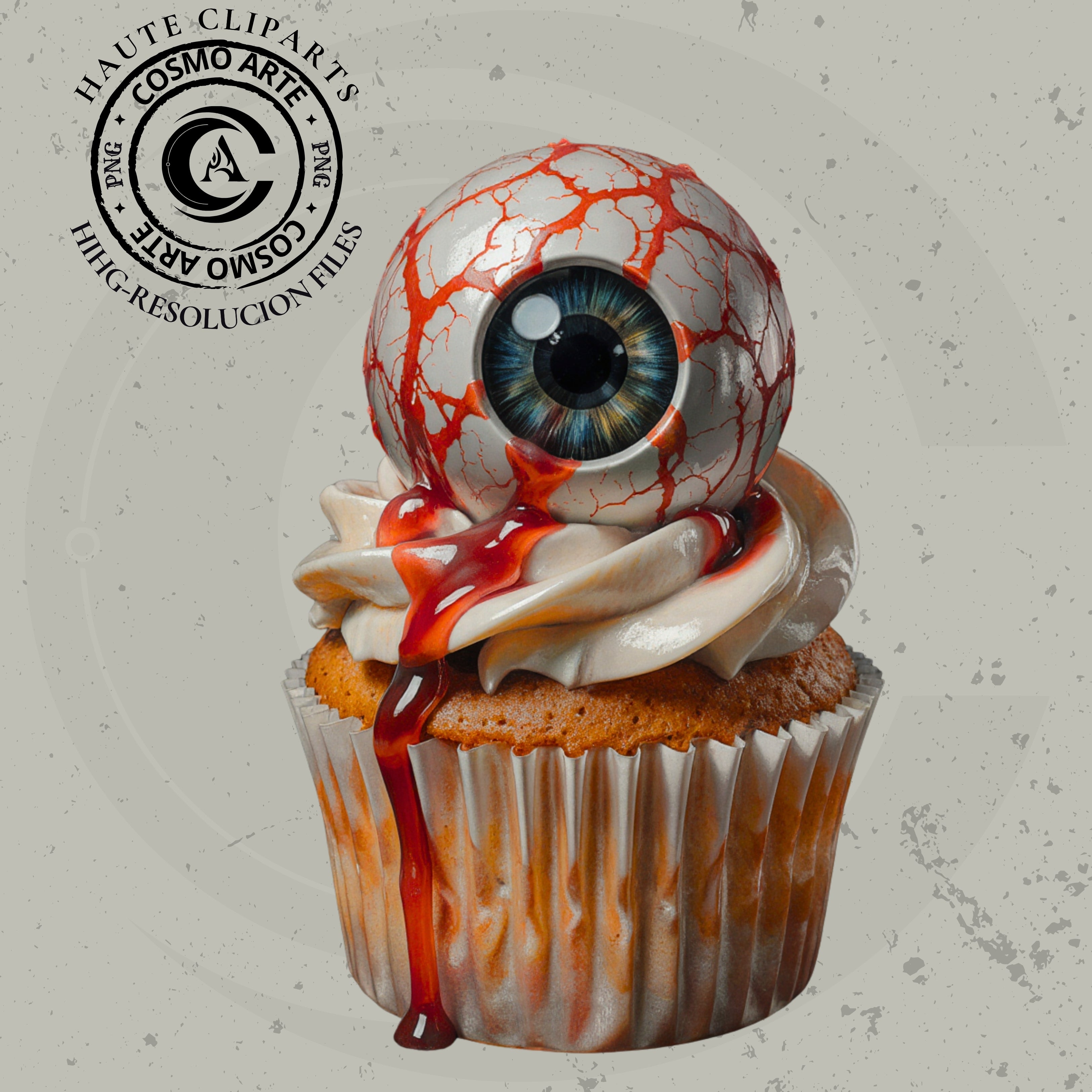 ositos y cupcakes malditos – pack de cliparts horror-cute en png | alta resolución 300 dpi